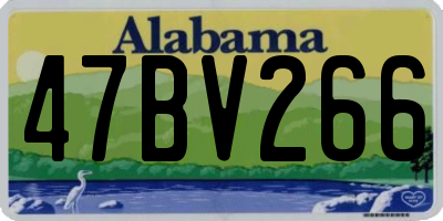 AL license plate 47BV266