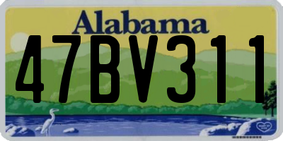 AL license plate 47BV311