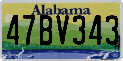 AL license plate 47BV343