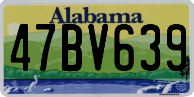 AL license plate 47BV639