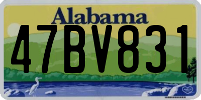 AL license plate 47BV831