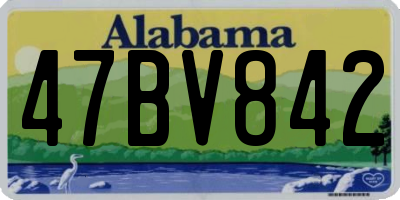 AL license plate 47BV842