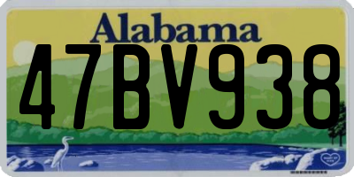 AL license plate 47BV938