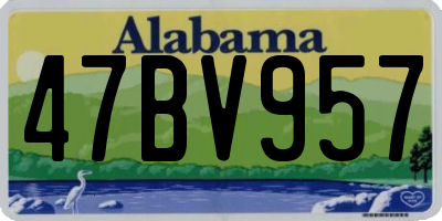 AL license plate 47BV957