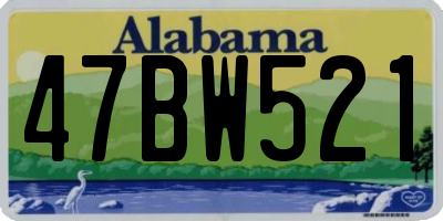 AL license plate 47BW521
