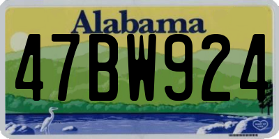 AL license plate 47BW924