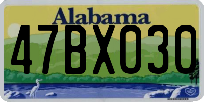 AL license plate 47BX030