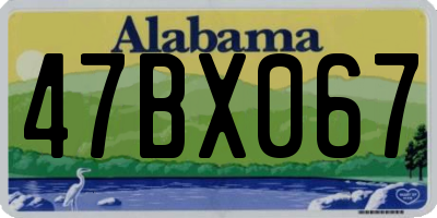 AL license plate 47BX067