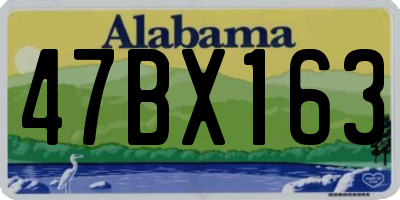 AL license plate 47BX163