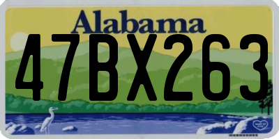 AL license plate 47BX263