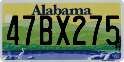 AL license plate 47BX275