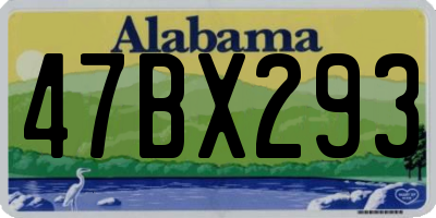 AL license plate 47BX293