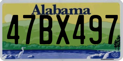 AL license plate 47BX497