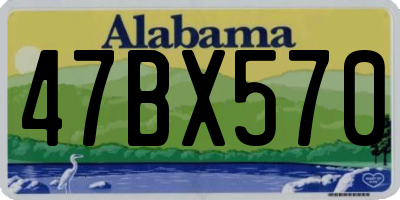 AL license plate 47BX570