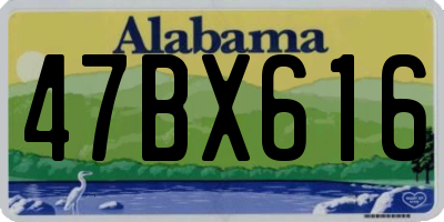 AL license plate 47BX616