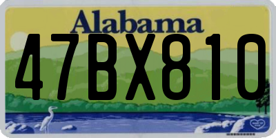 AL license plate 47BX810