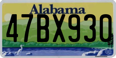 AL license plate 47BX930