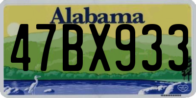 AL license plate 47BX933