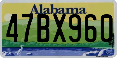 AL license plate 47BX960