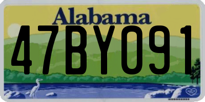 AL license plate 47BY091