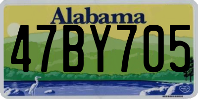AL license plate 47BY705