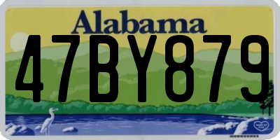 AL license plate 47BY879