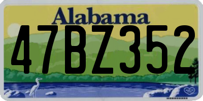 AL license plate 47BZ352