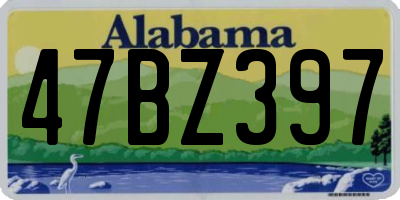 AL license plate 47BZ397