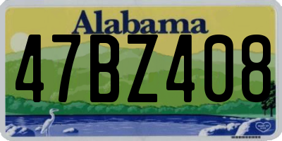 AL license plate 47BZ408