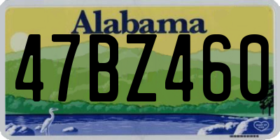 AL license plate 47BZ460