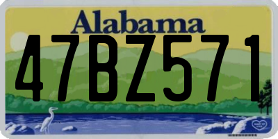 AL license plate 47BZ571