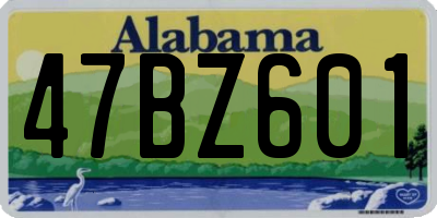 AL license plate 47BZ601