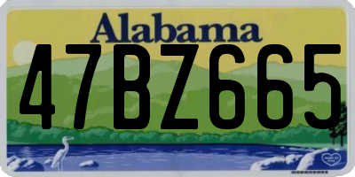 AL license plate 47BZ665