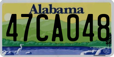 AL license plate 47CA048