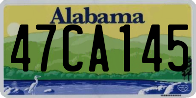 AL license plate 47CA145