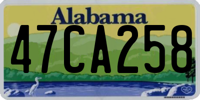 AL license plate 47CA258