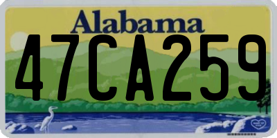 AL license plate 47CA259