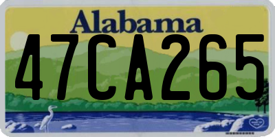 AL license plate 47CA265