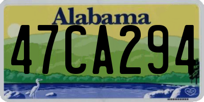 AL license plate 47CA294