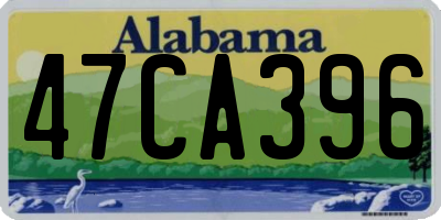AL license plate 47CA396