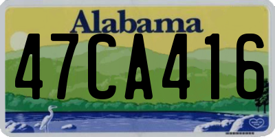 AL license plate 47CA416