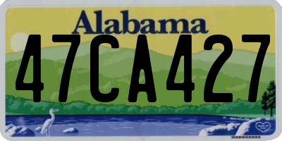 AL license plate 47CA427