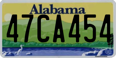 AL license plate 47CA454