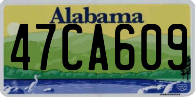 AL license plate 47CA609