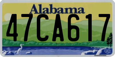AL license plate 47CA617