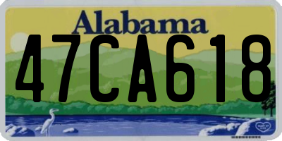 AL license plate 47CA618