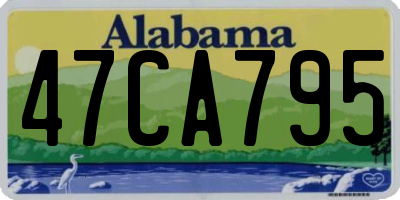 AL license plate 47CA795
