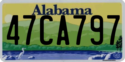AL license plate 47CA797