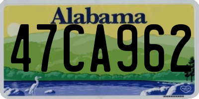AL license plate 47CA962