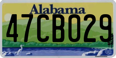 AL license plate 47CB029